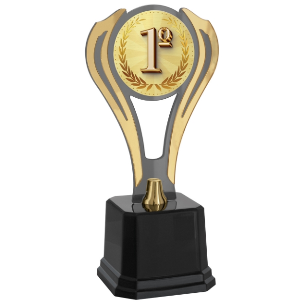 Imagem de TROFÉU COM PLACA DE ACRÍLICO E RAMO PERSONALIZÁVEL - 501951-DO