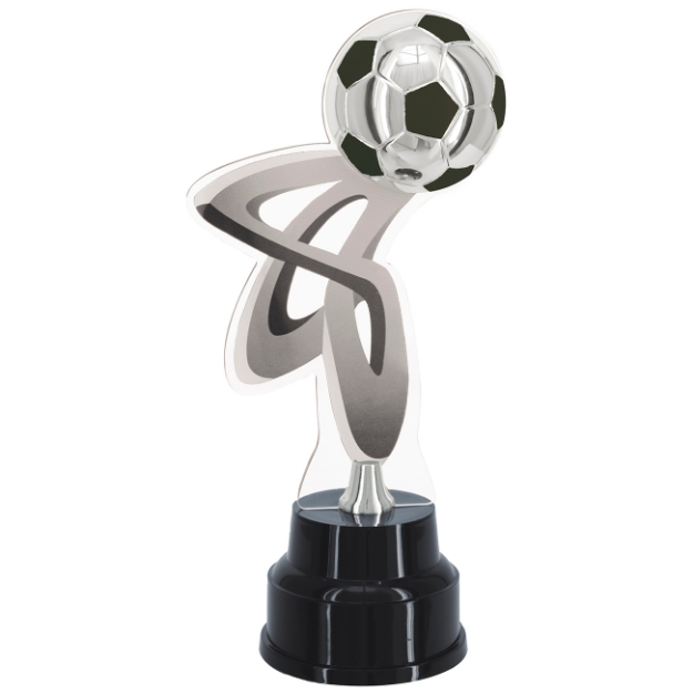 Imagem de TROFÉU PARA FUTEBOL COM PLACA DE ACRÍLICO E ESTATUETA DE BOLA - 504090-PCZ