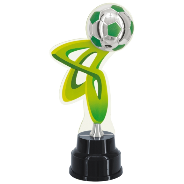 Imagem de TROFÉU PARA FUTEBOL COM PLACA DE ACRÍLICO E ESTATUETA DE BOLA - 504090-PVR