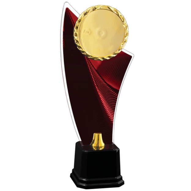 Imagem de TROFÉU COM PLACA DE ACRÍLICO E RAMO PERSONALIZÁVEL - 501726-VM