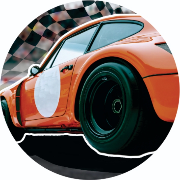 Imagem de ADESIVO MODALIDADE AUTOMOBILISMO EM VINIL PARA MEDALHA - DA-35-AU