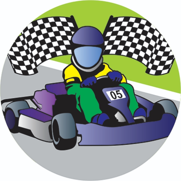 Imagem de ADESIVO MODALIDADE KART EM VINIL PARA MEDALHA - DA-35-KR